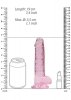 DILDO RÓŻOWE Z MOCNĄ PRZYSSAWKĄ RÓŻOWY ORGAZM 19CM